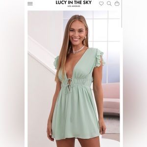 Vivian A-Line Sage Lucy in the Sky dress